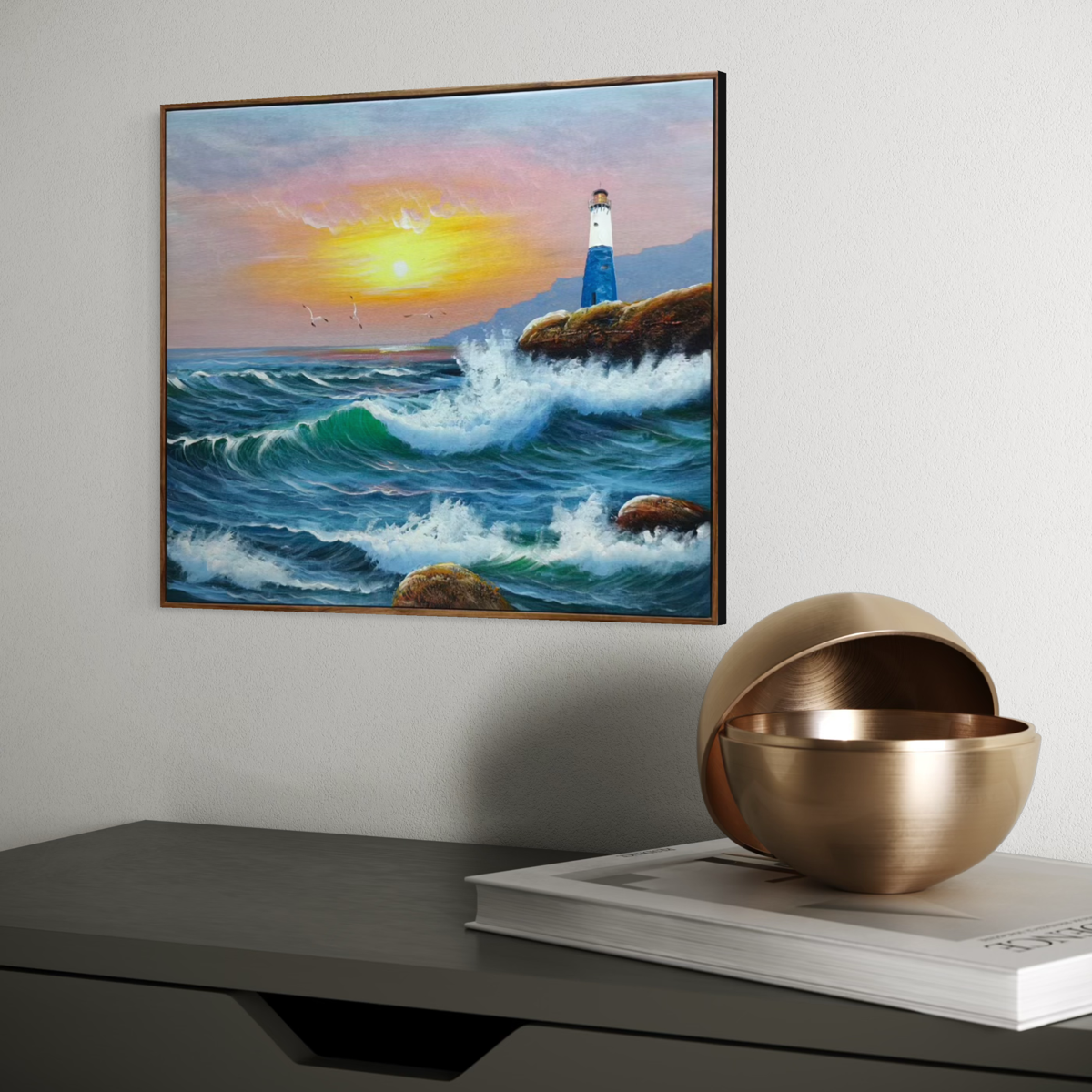 Painting Matters - Coastal Sunset Beacon
