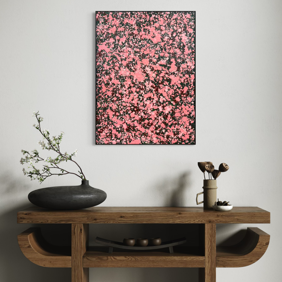 Crimson Blossom Rain