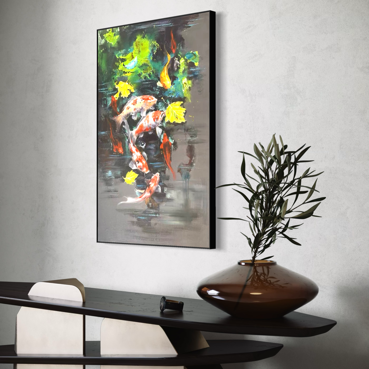 Emerald Teal Koi Dreams - 2
