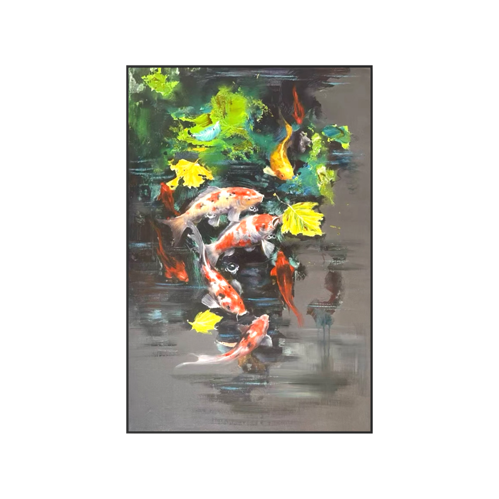 Emerald Teal Koi Dreams - 2