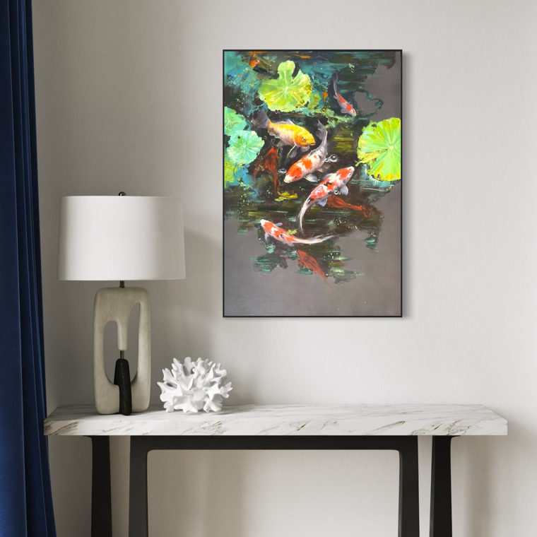 Emerald Teal Koi Dreams - 4