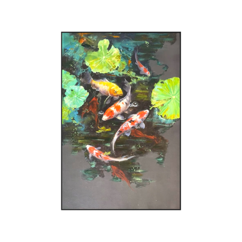 Emerald Teal Koi Dreams - 4