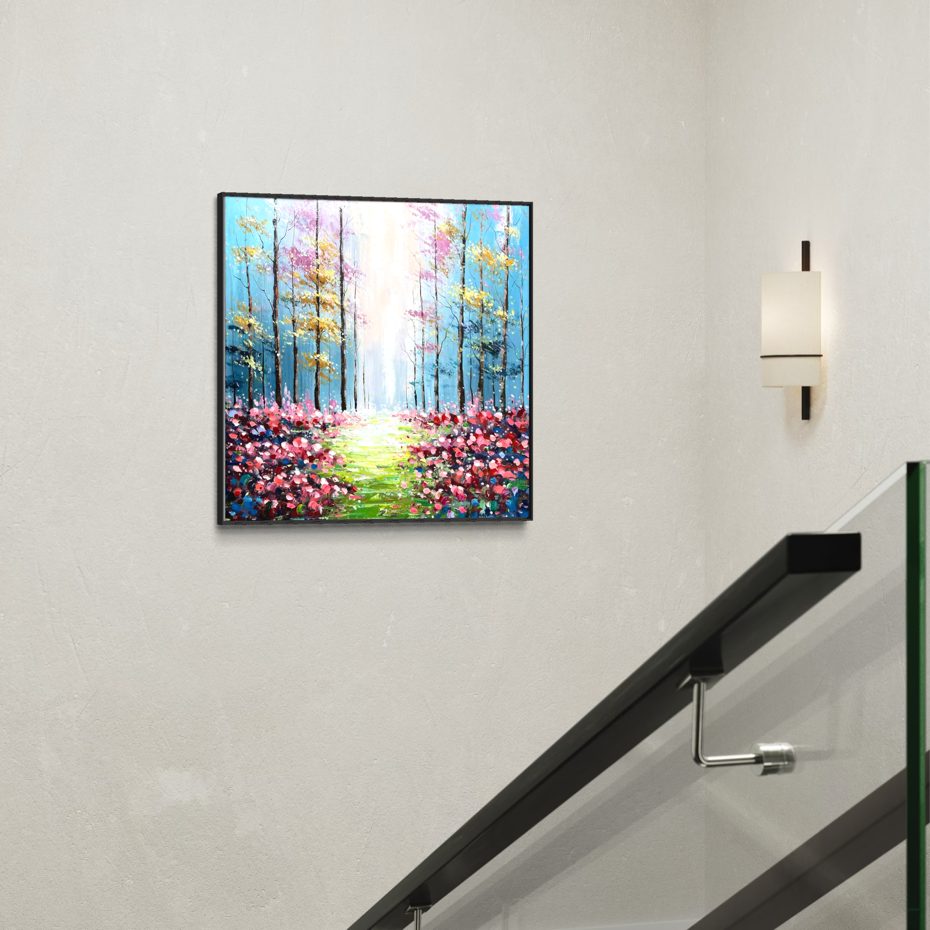 Ethereal Forest Light: Dreamscape Woods - 70x70cm