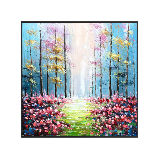 Ethereal Forest Light: Dreamscape Woods - 70x70cm
