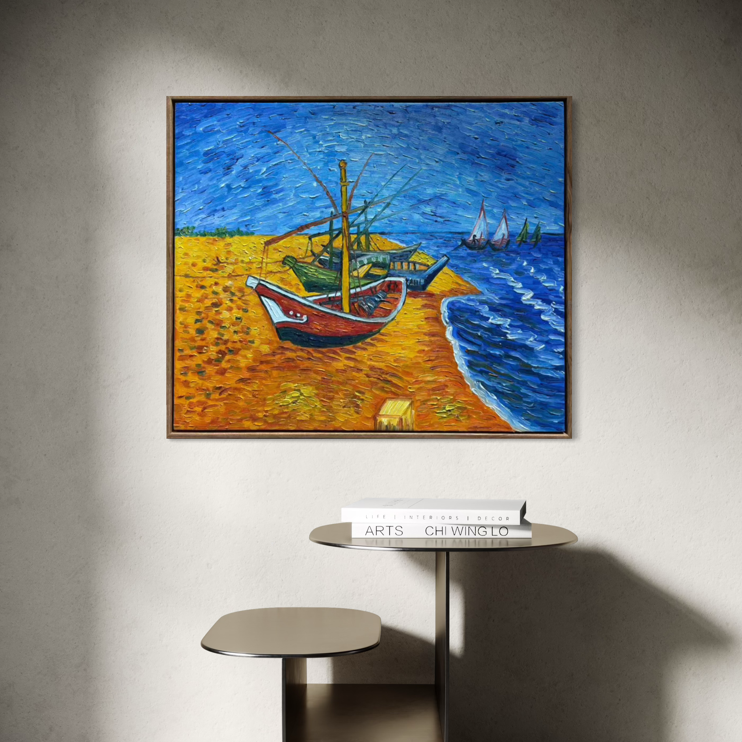 [Reproduction] Vincent Van Gogh – Fishing Boats on the Beach at Saintes-Maries