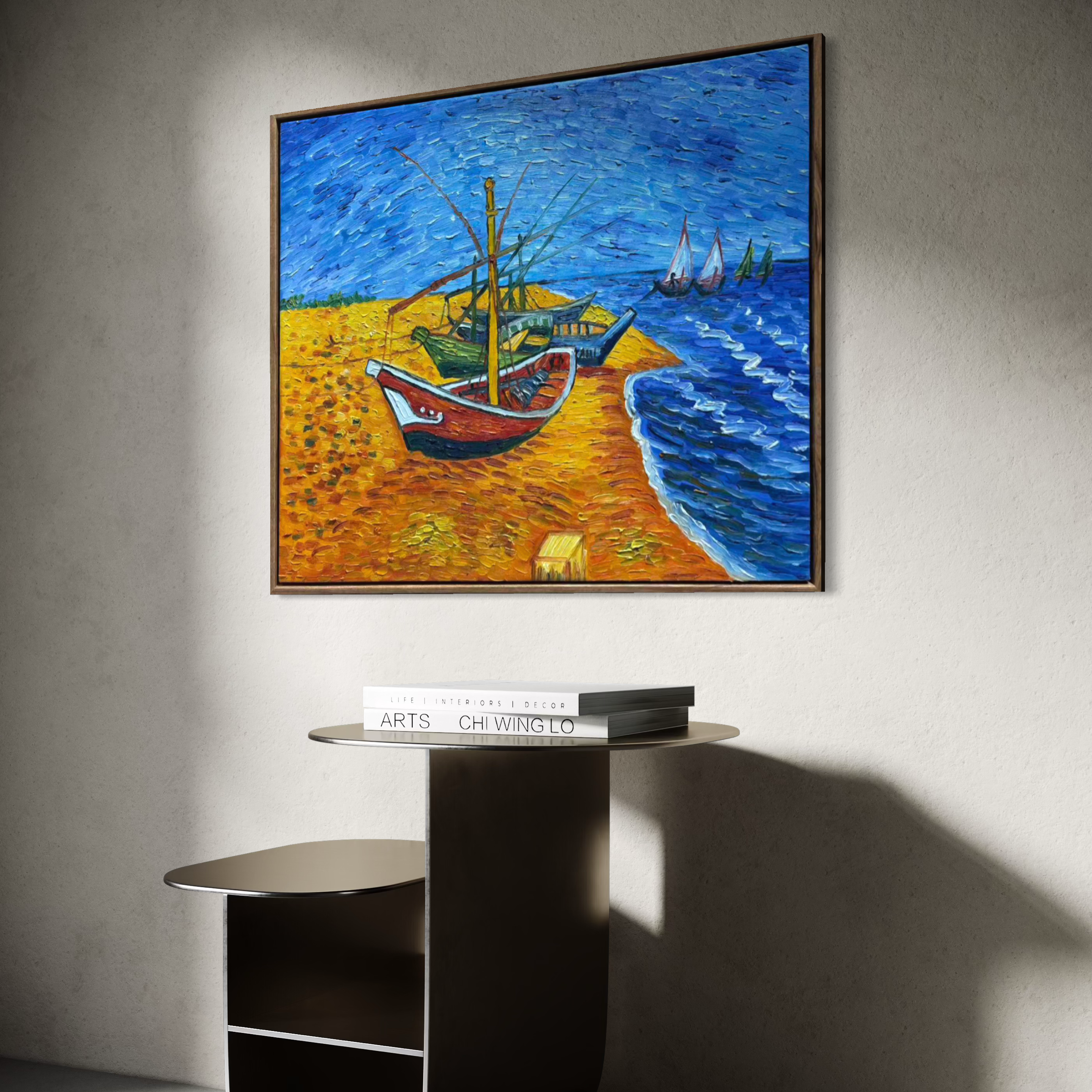 [Reproduction] Vincent Van Gogh – Fishing Boats on the Beach at Saintes-Maries