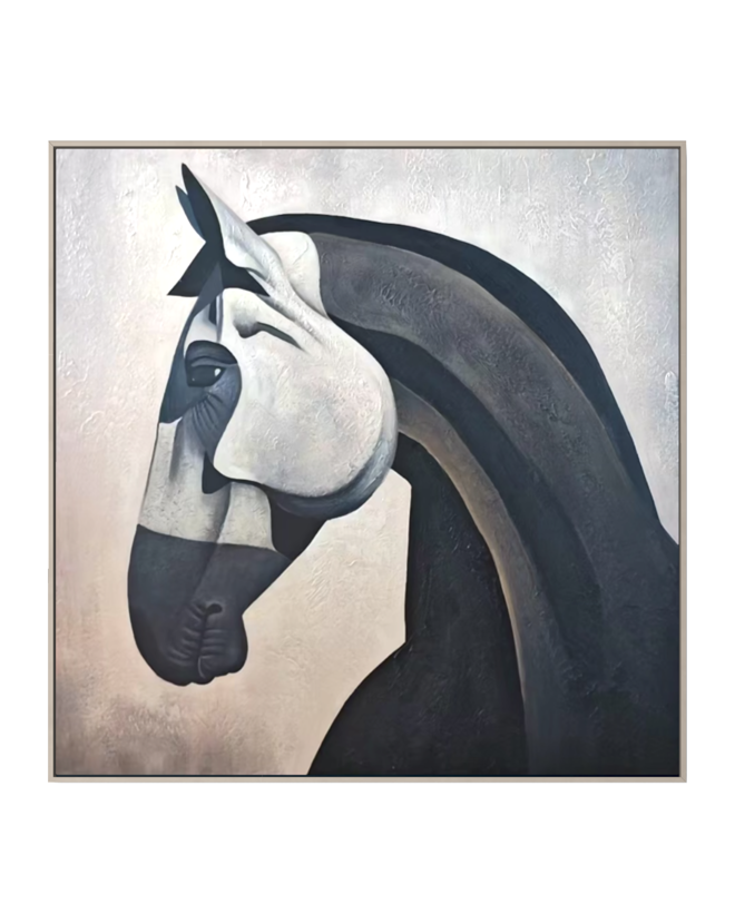 Geometric Black Steed Soul