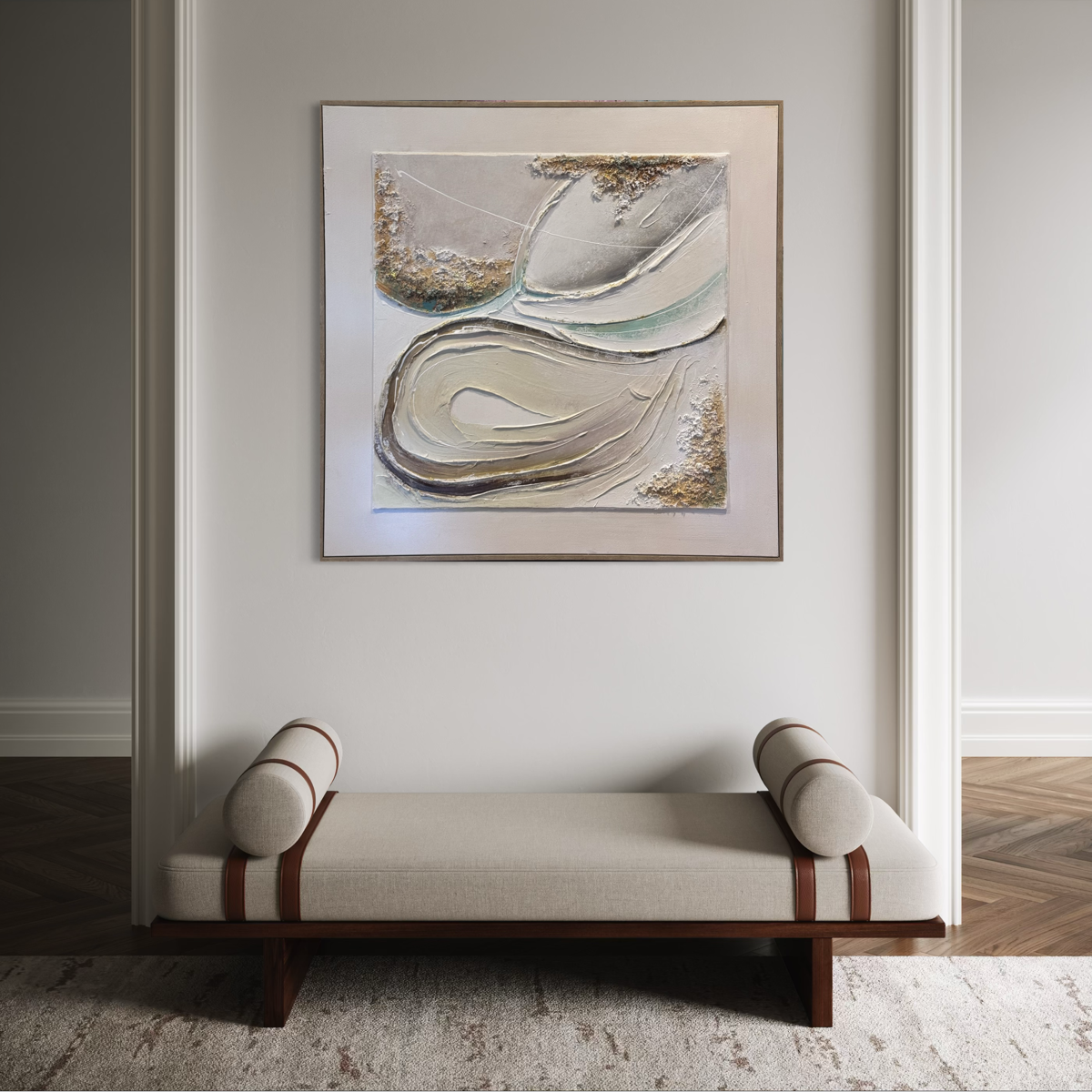 Gilded Curve Relief