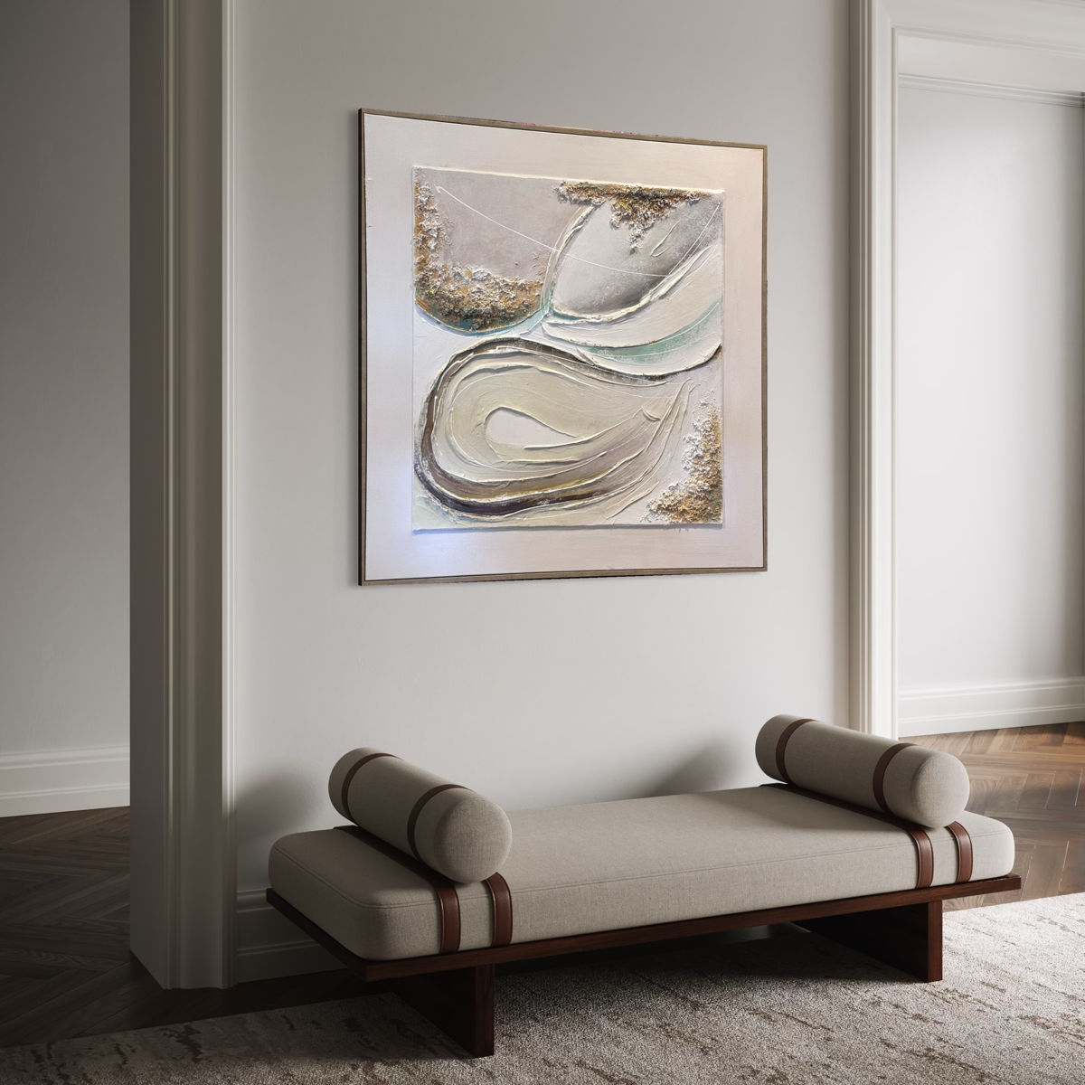 Gilded Curve Relief