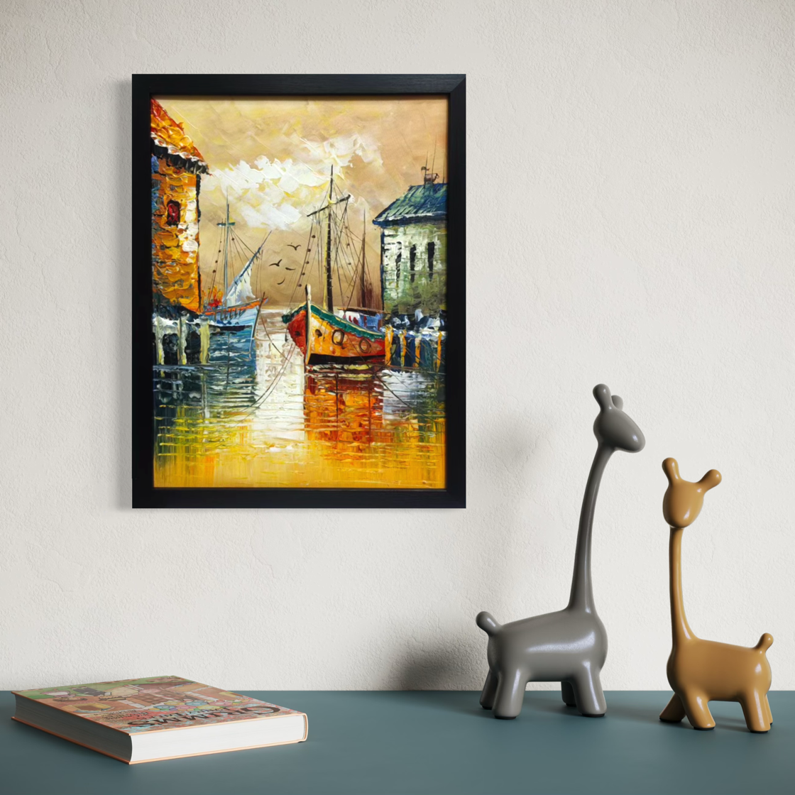 Gilded Harbor Mirror
