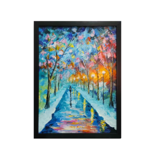 Glowing Autumn: Rainy Night