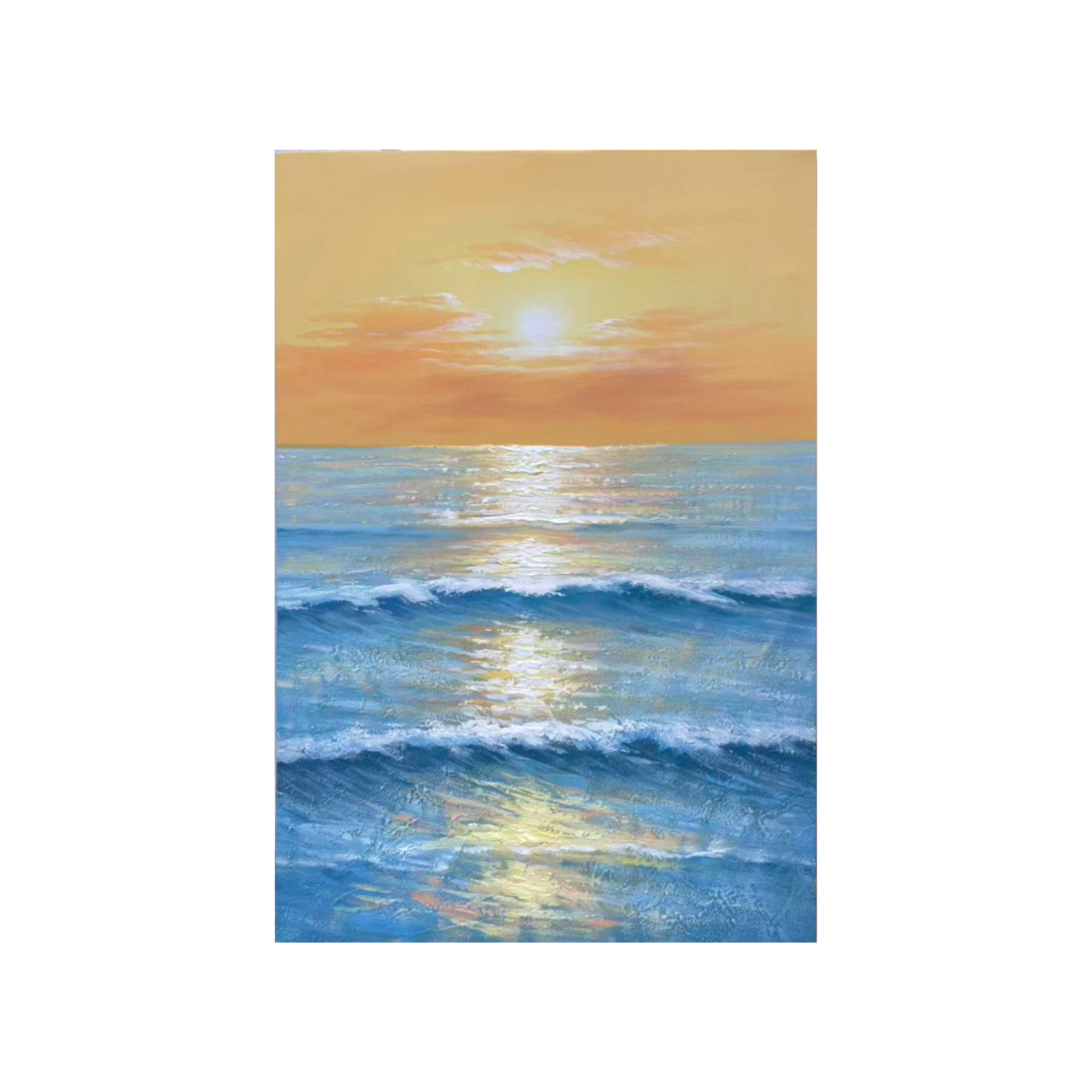 Golden Horizon Seascape