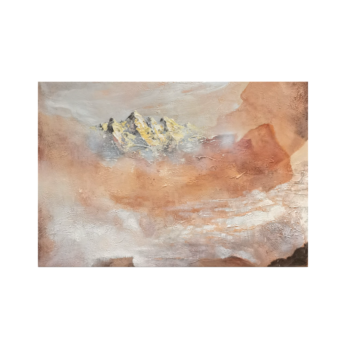 Golden Peak Terracotta Clouds