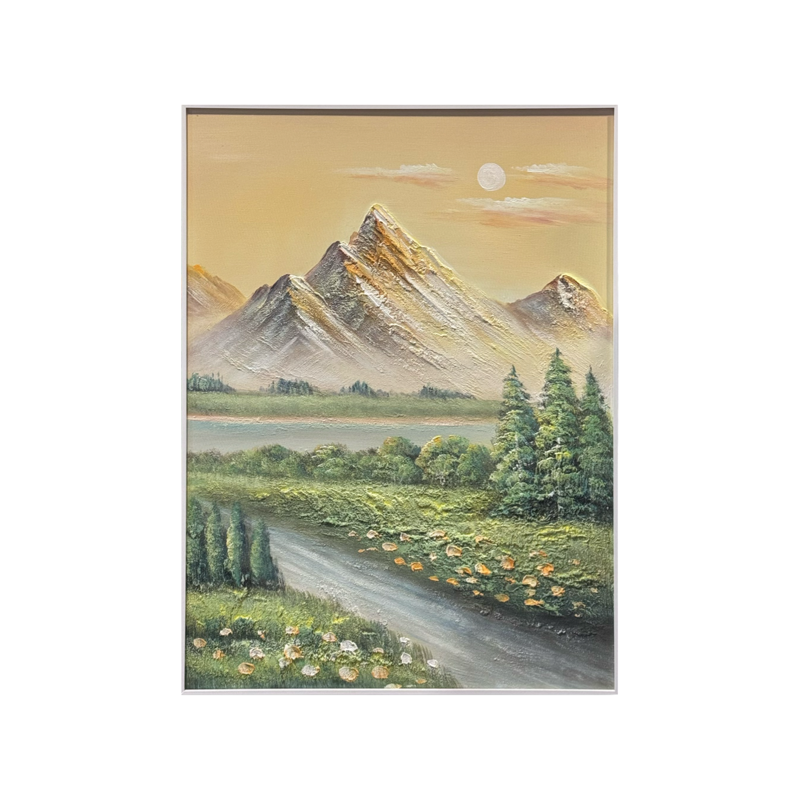 Golden Summit: Mountain Glow