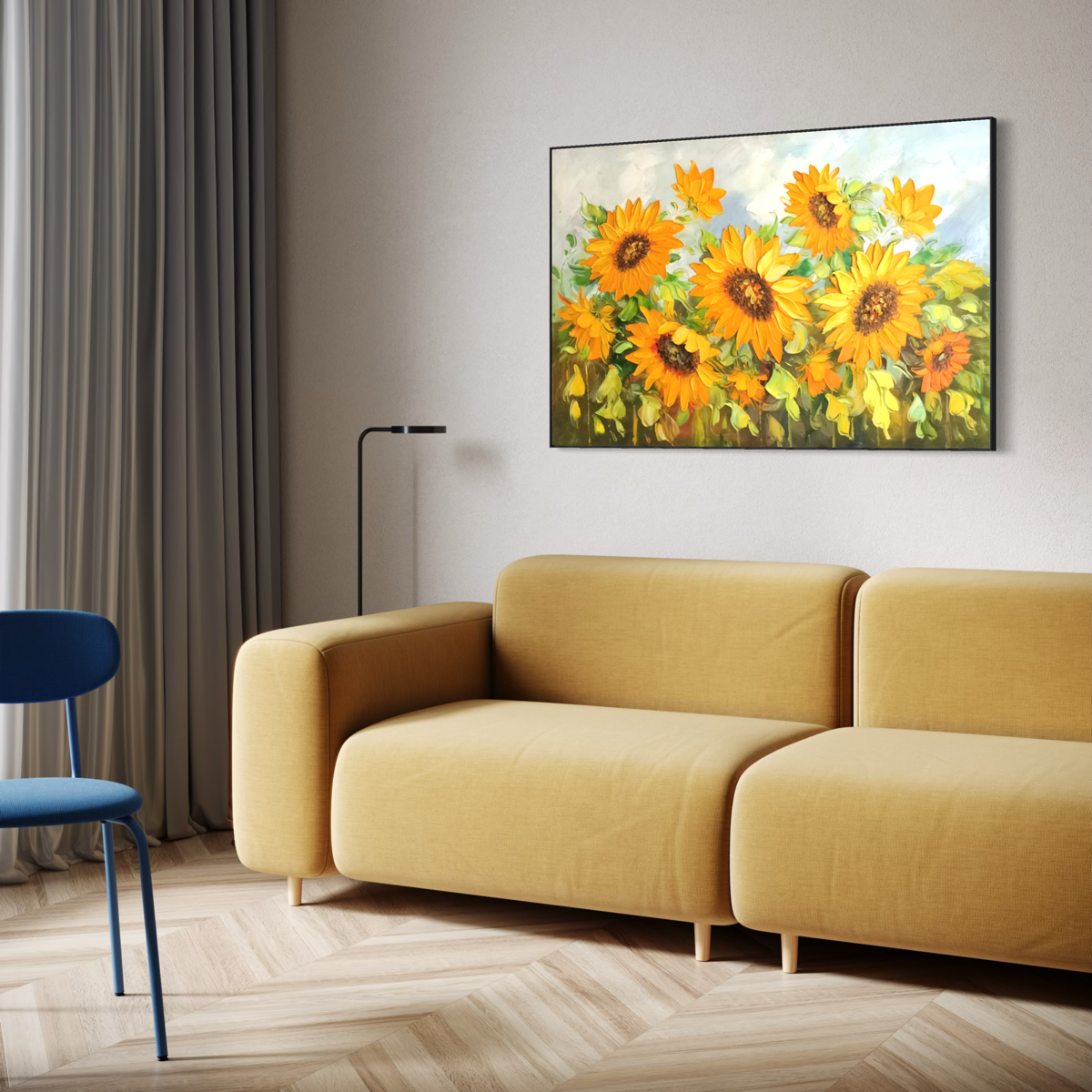 Golden Sunflowers Field - 1