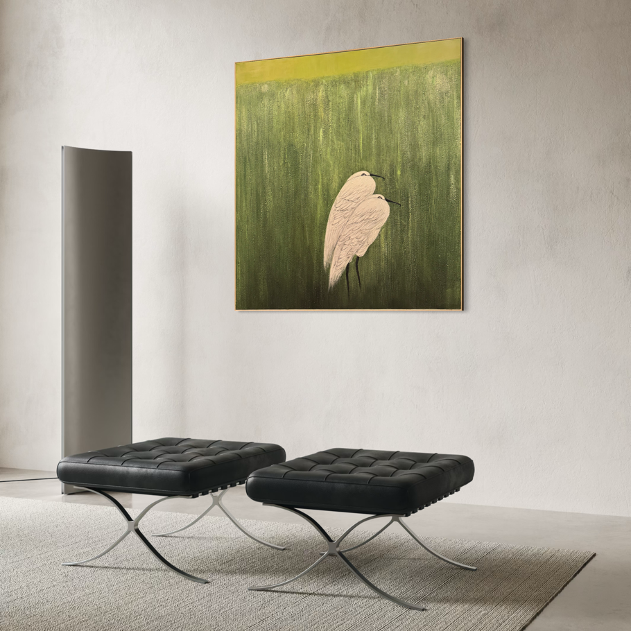 Green Field Egret