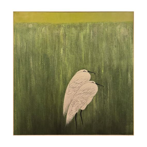 Green Field Egret