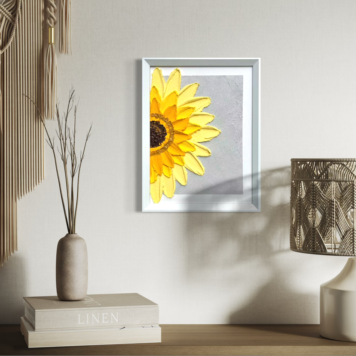 Half Bloom Sunflower - Rectangular