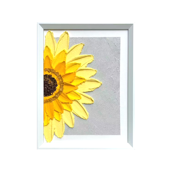 Half Bloom Sunflower - Rectangular