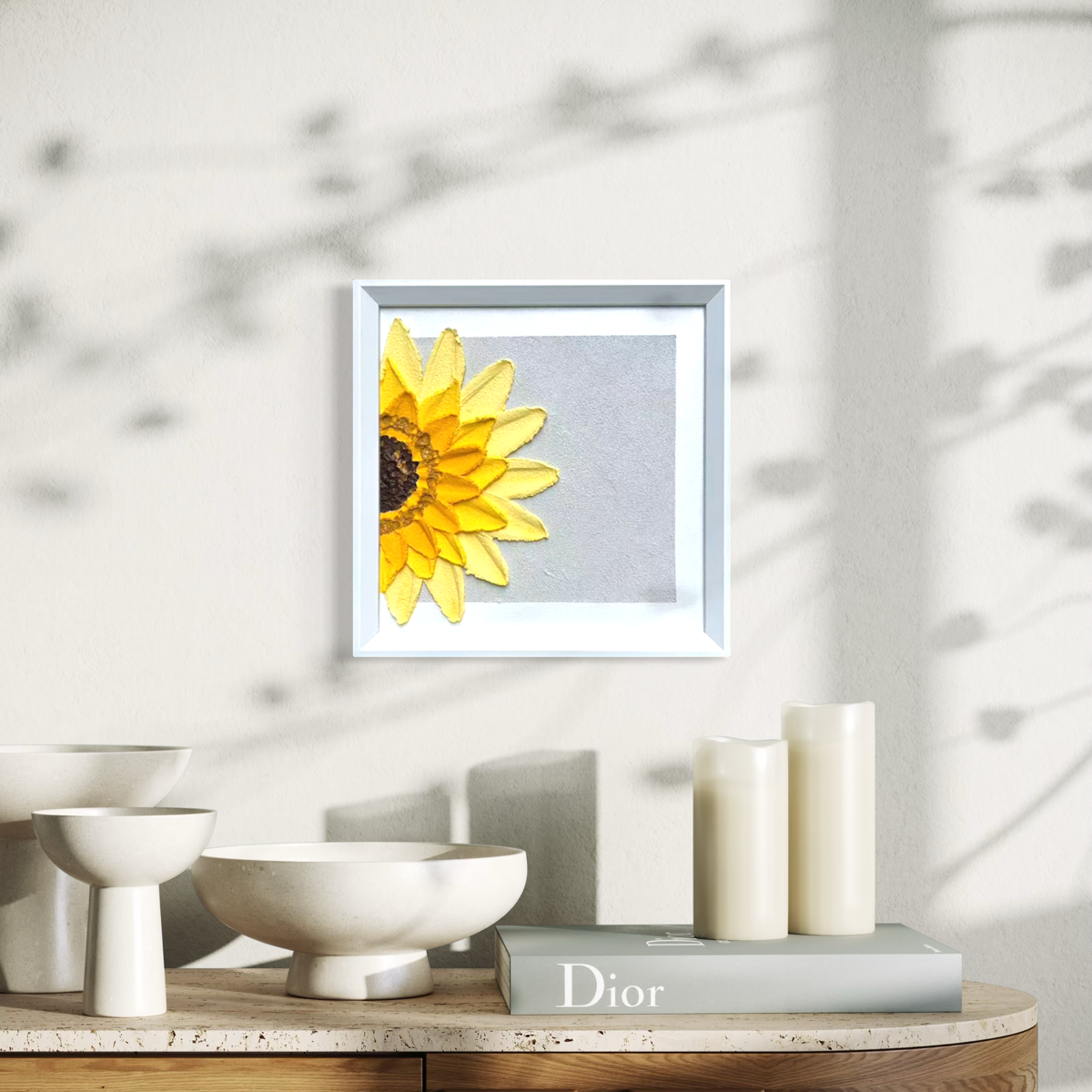 Half Bloom Sunflower - Square