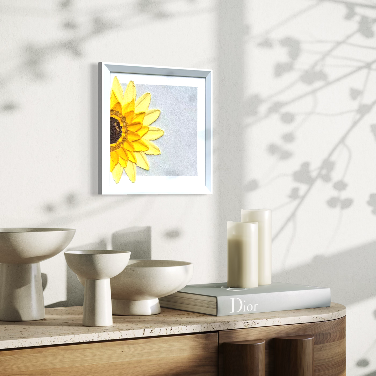 Half Bloom Sunflower - Square