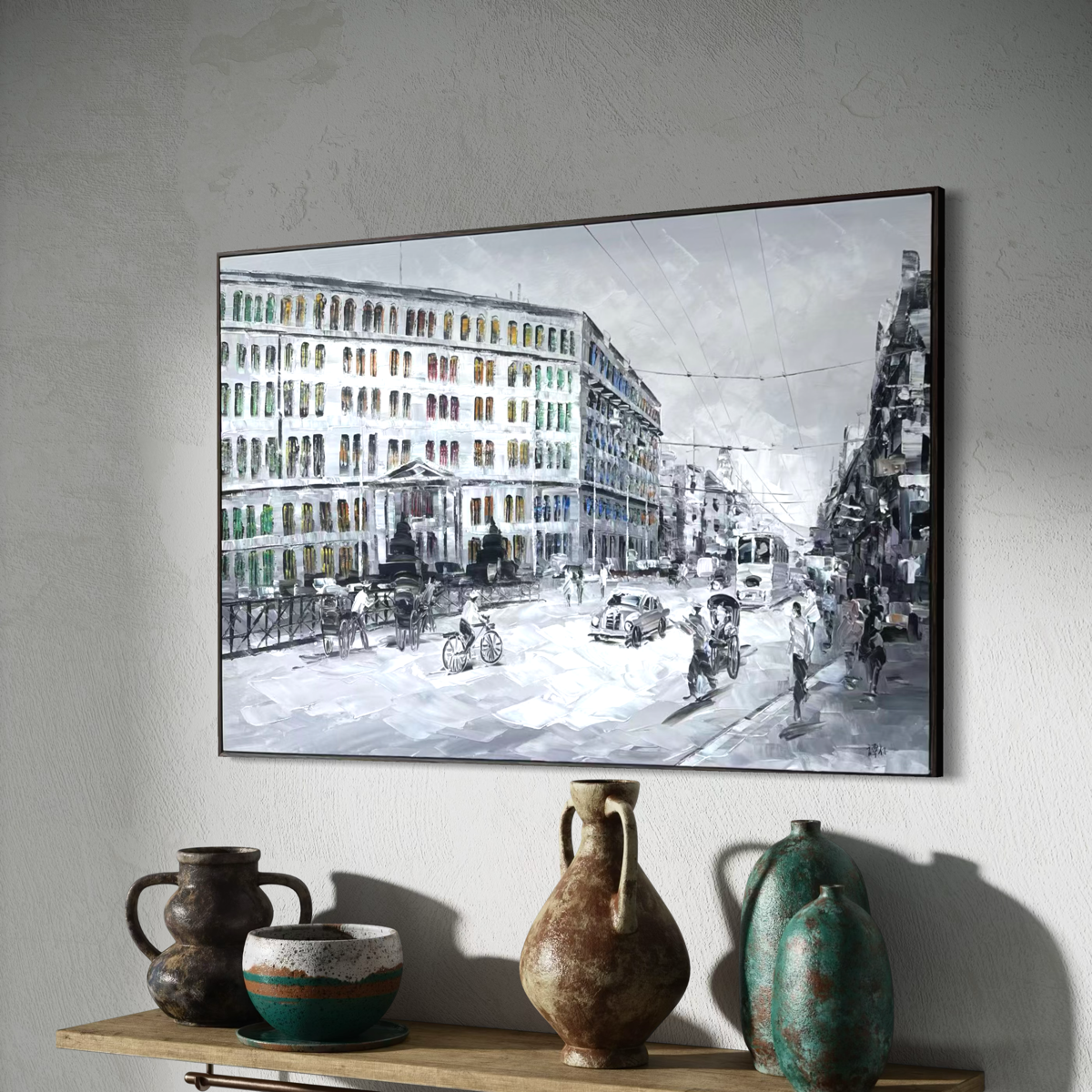 Streets of Singapore: Hill Street Police Station - 90x60cm