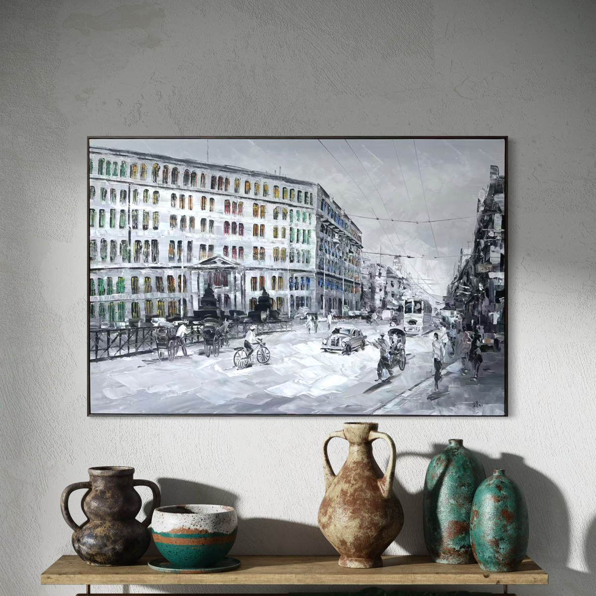 Streets of Singapore: Hill Street Police Station - 90x60cm