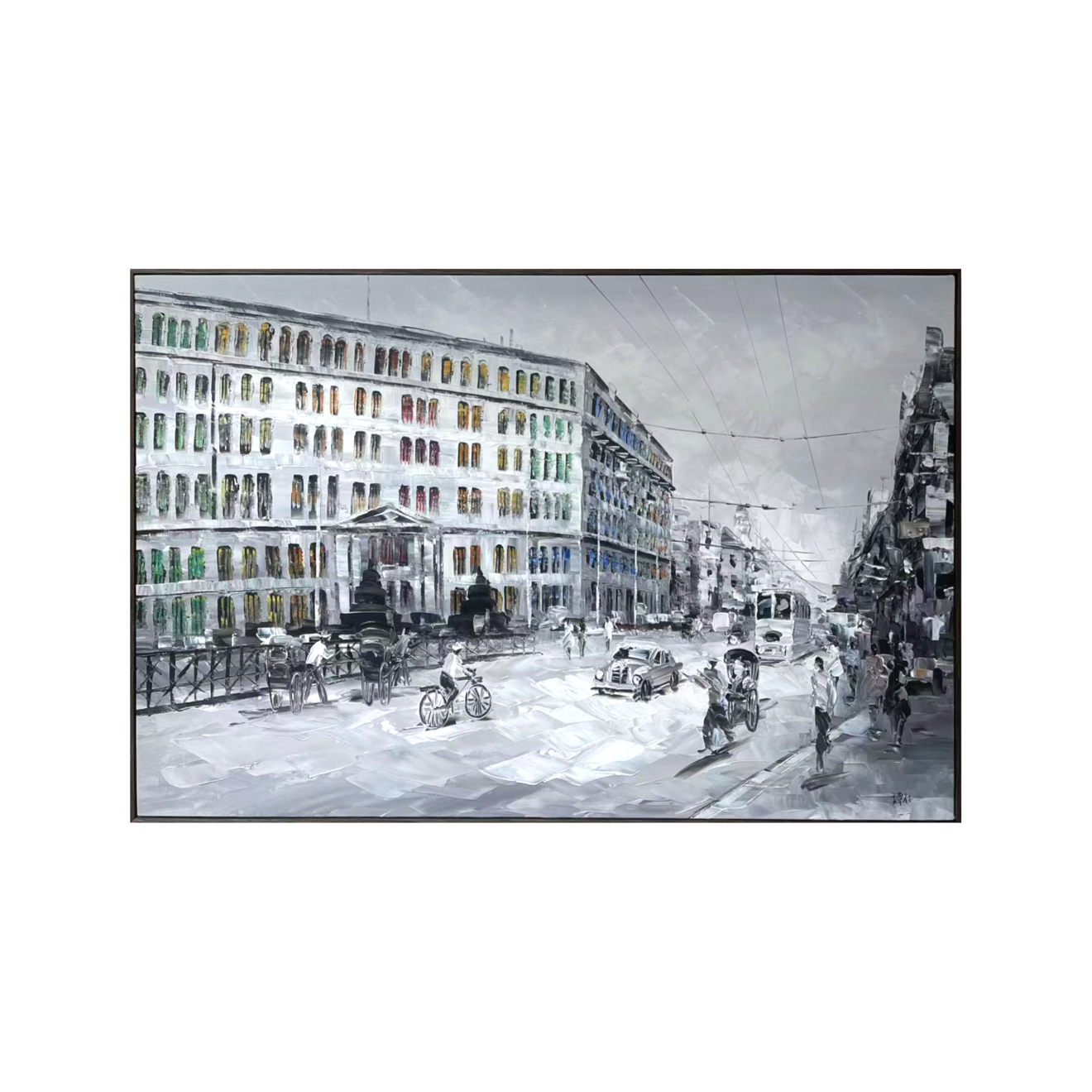 Streets of Singapore: Hill Street Police Station - 90x60cm