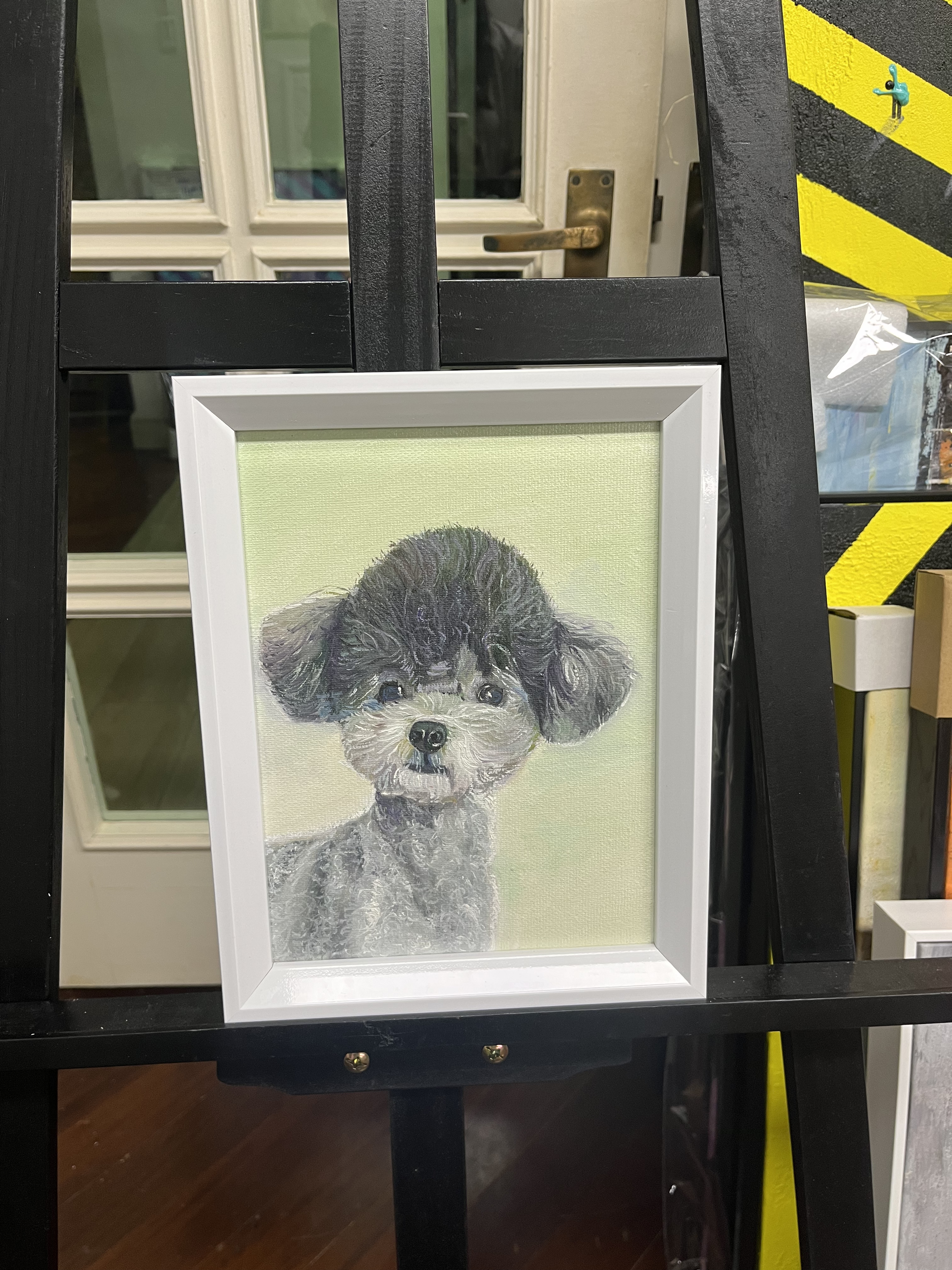 Silver Poodle Portrait