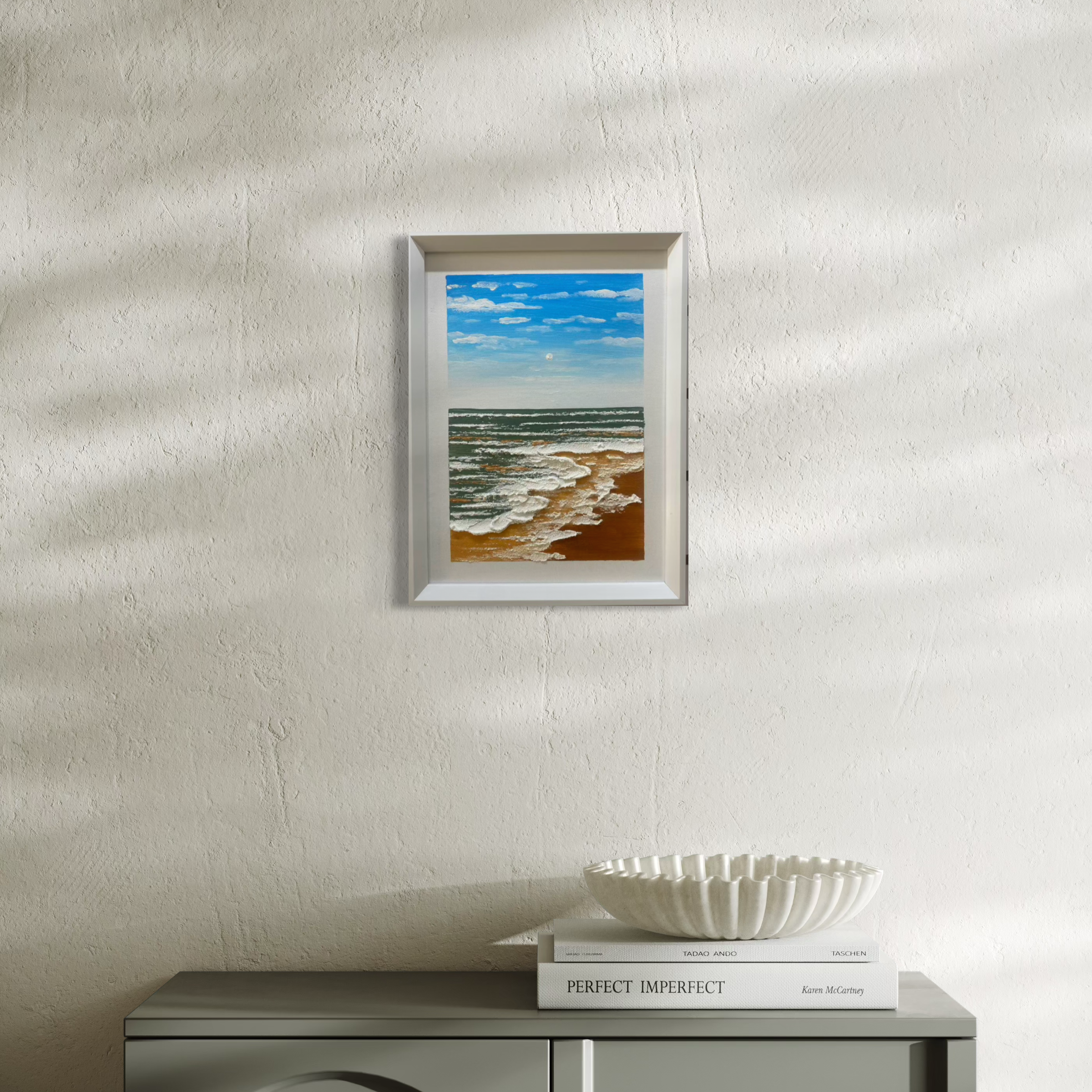 Rhythms of the Sea: Azure Day at the Shore