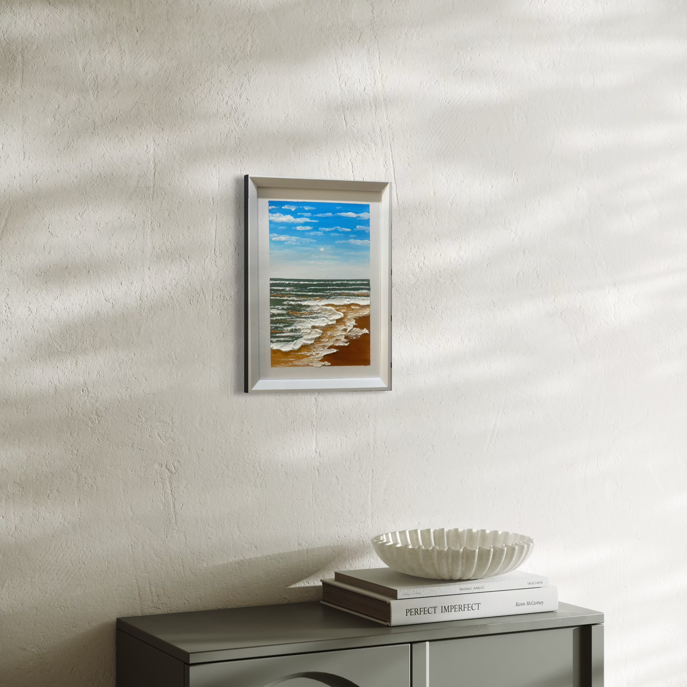 Rhythms of the Sea: Azure Day at the Shore