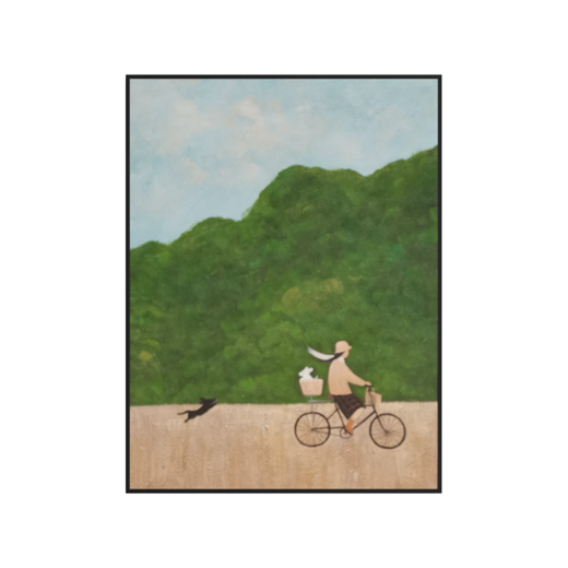 Lush Forest Cycling Journey