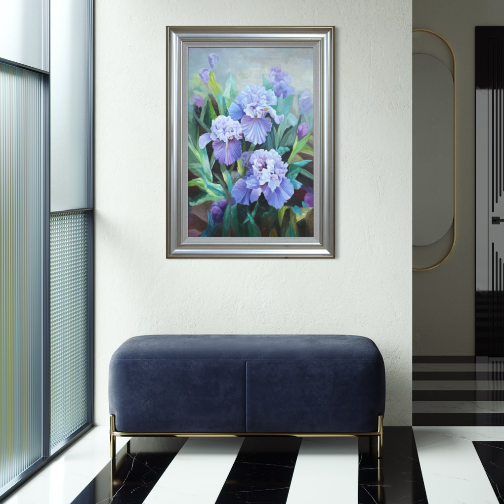 Lush Iris Garden