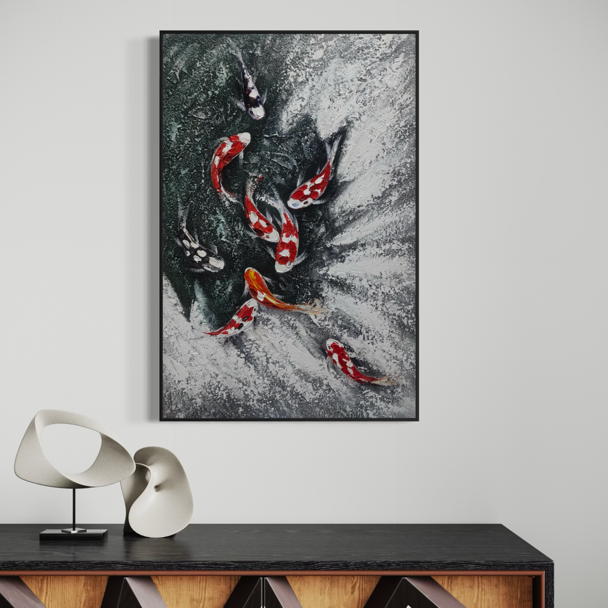 Monochrome Koi Drift
