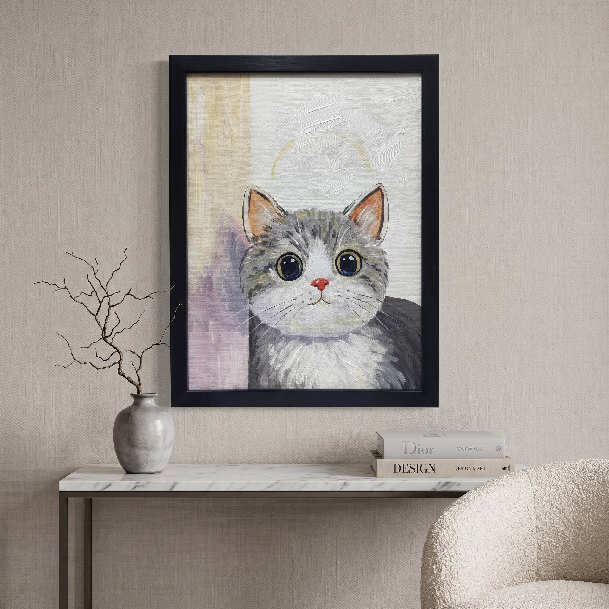 Moonlit Tabby Portrait