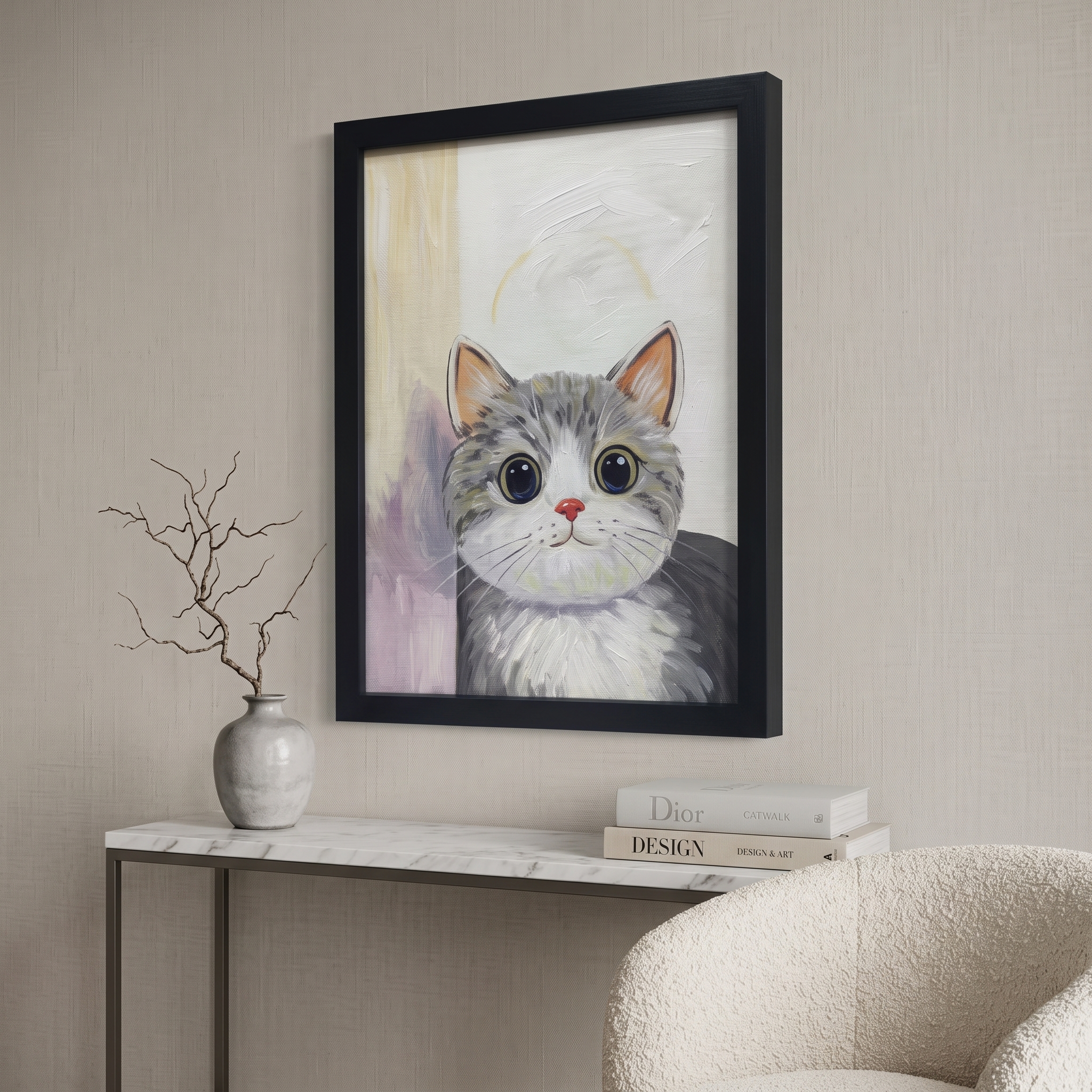Moonlit Tabby Portrait