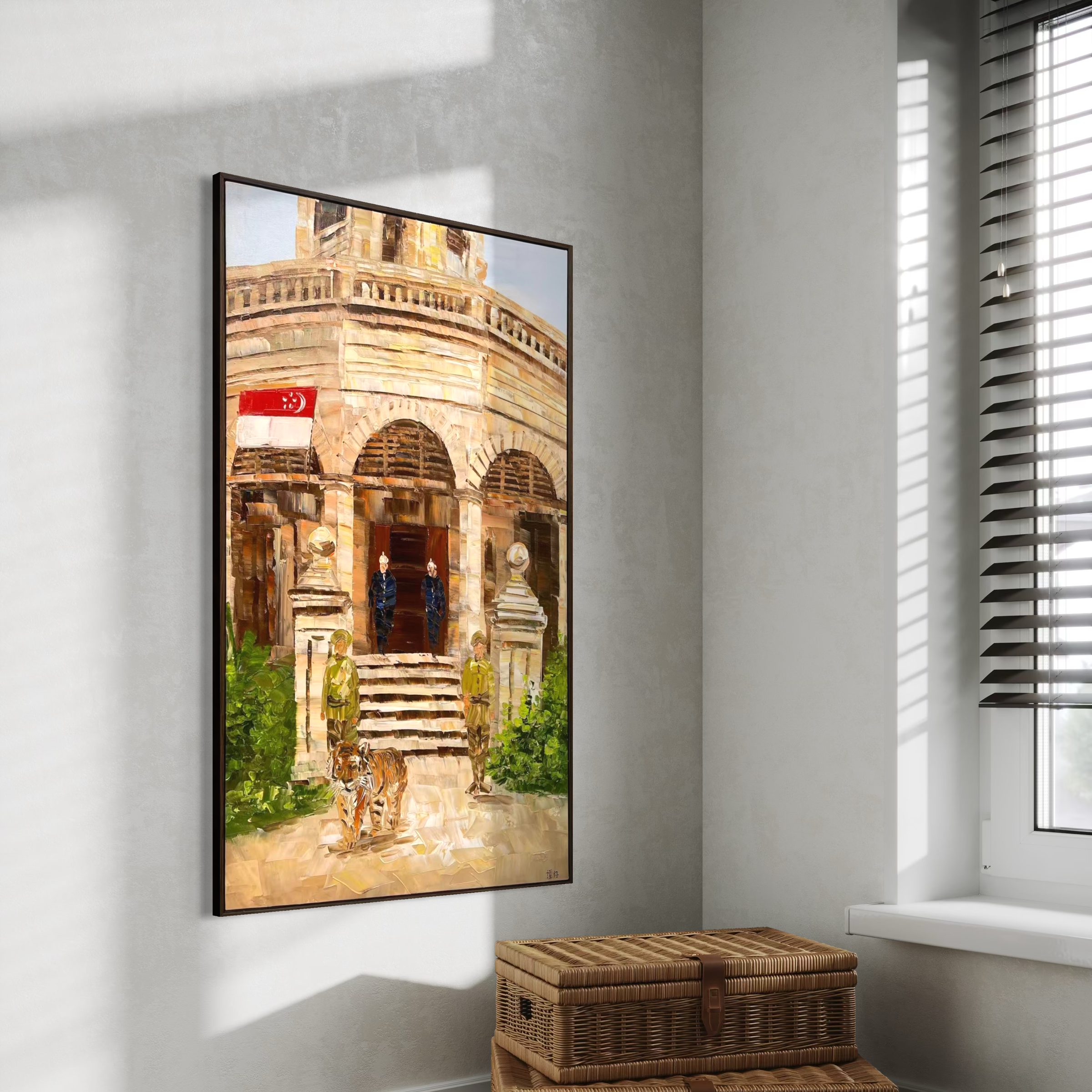 Streets of Singapore: National Gallery Singapore - 50x80cm