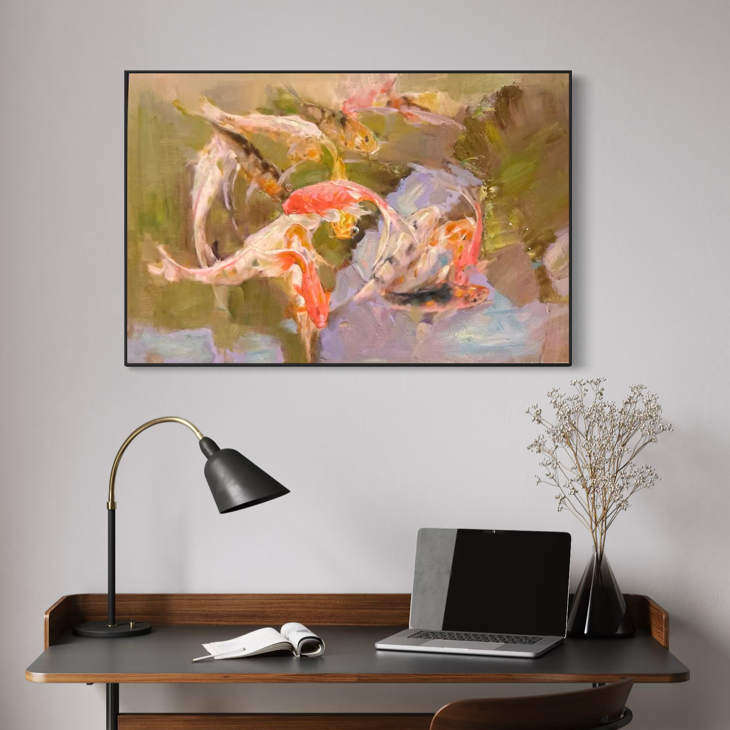 Painting Matters - Ochre Koi Prosperity