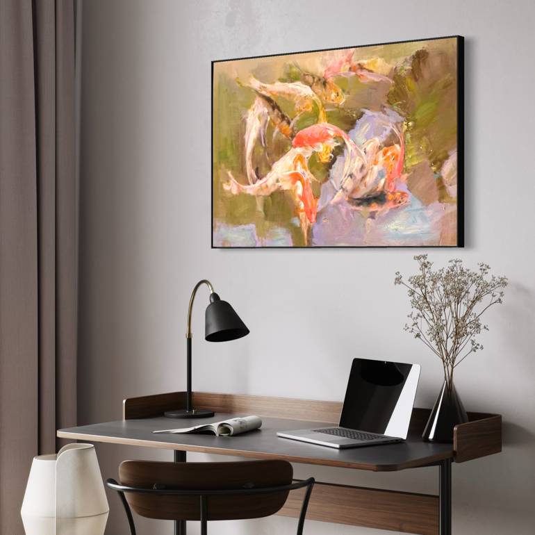 Painting Matters - Ochre Koi Prosperity