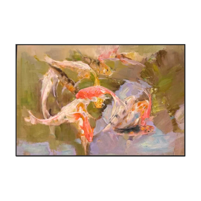 Painting Matters - Ochre Koi Prosperity