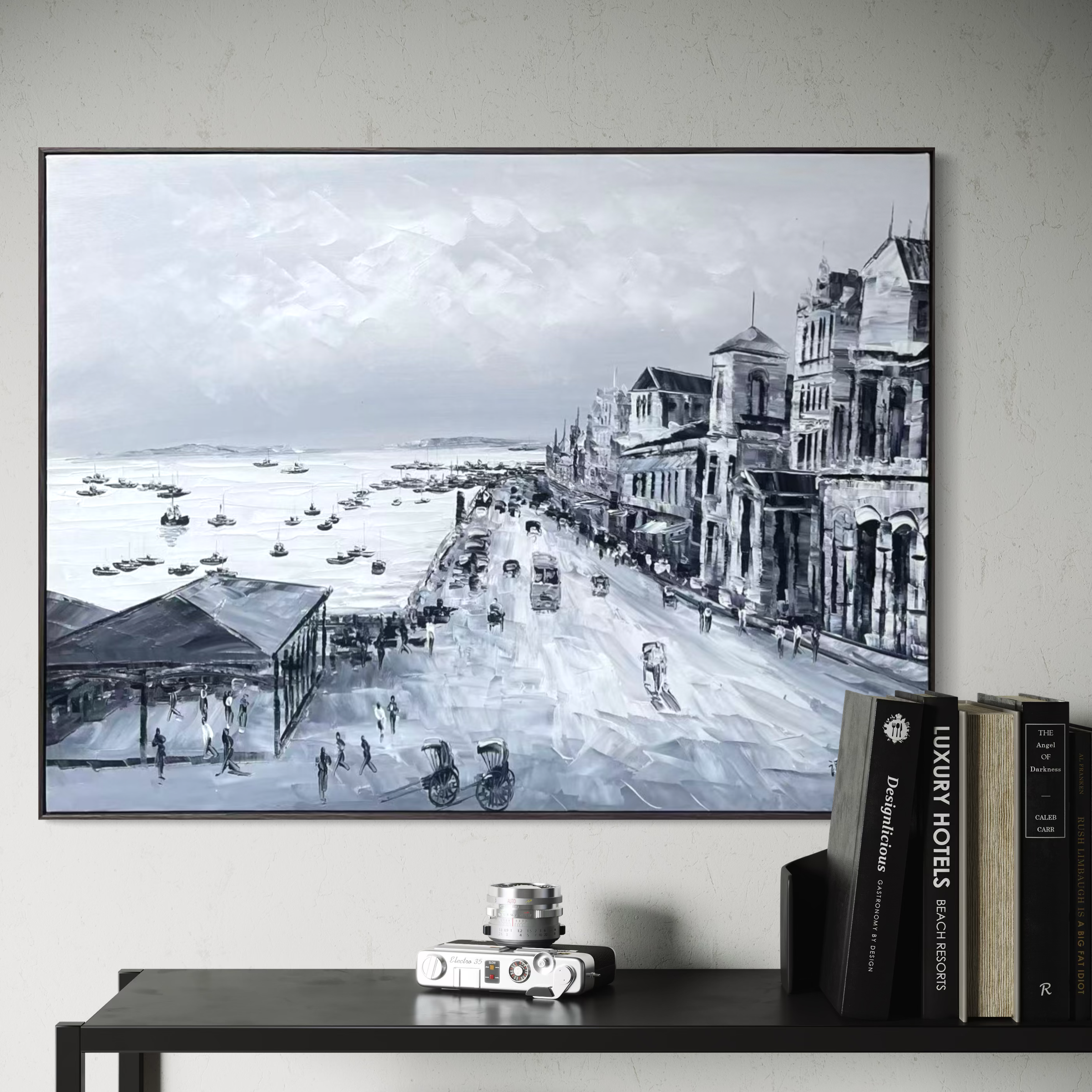 Streets of Singapore: Old Collyer Quay - 80x60cm