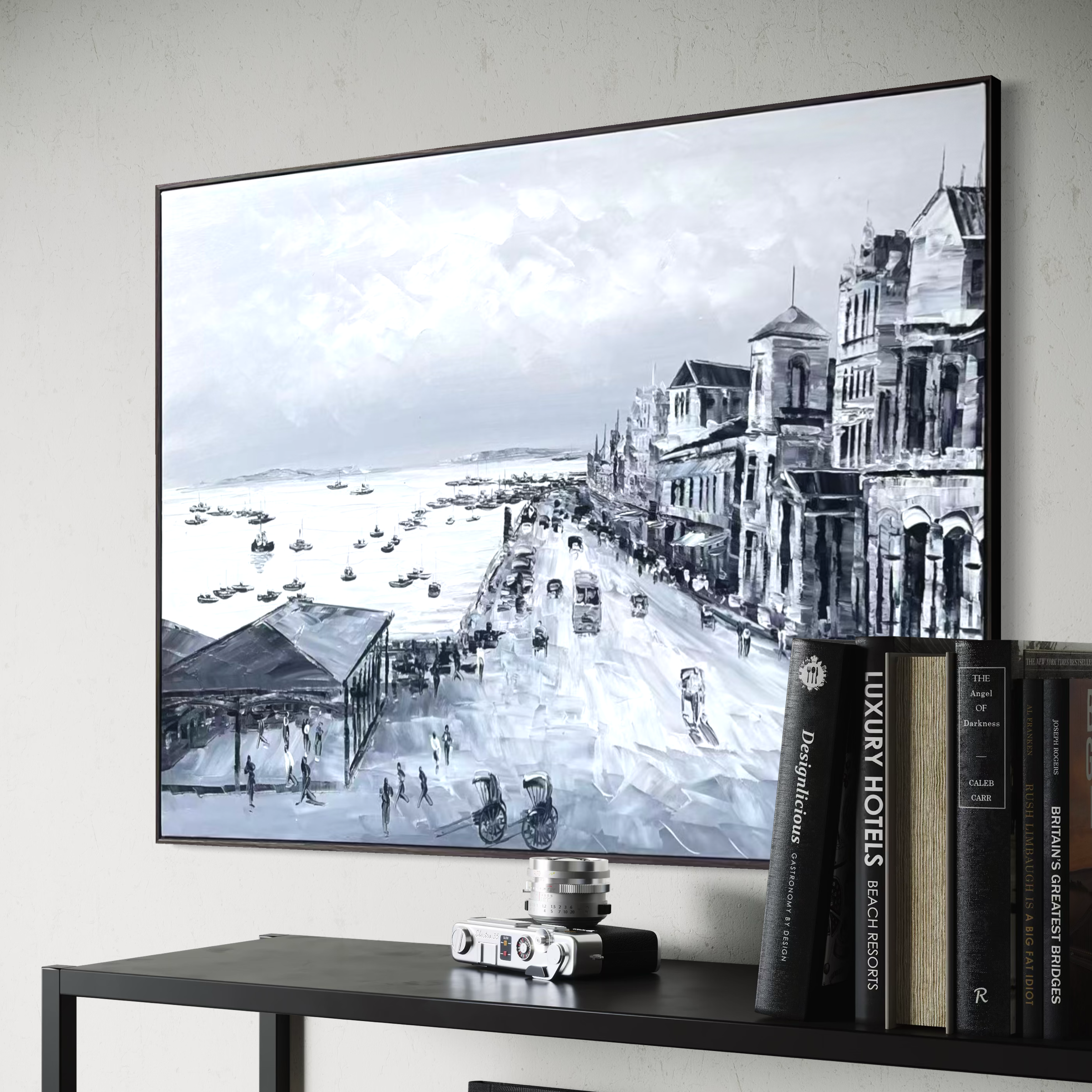 Streets of Singapore: Old Collyer Quay - 80x60cm