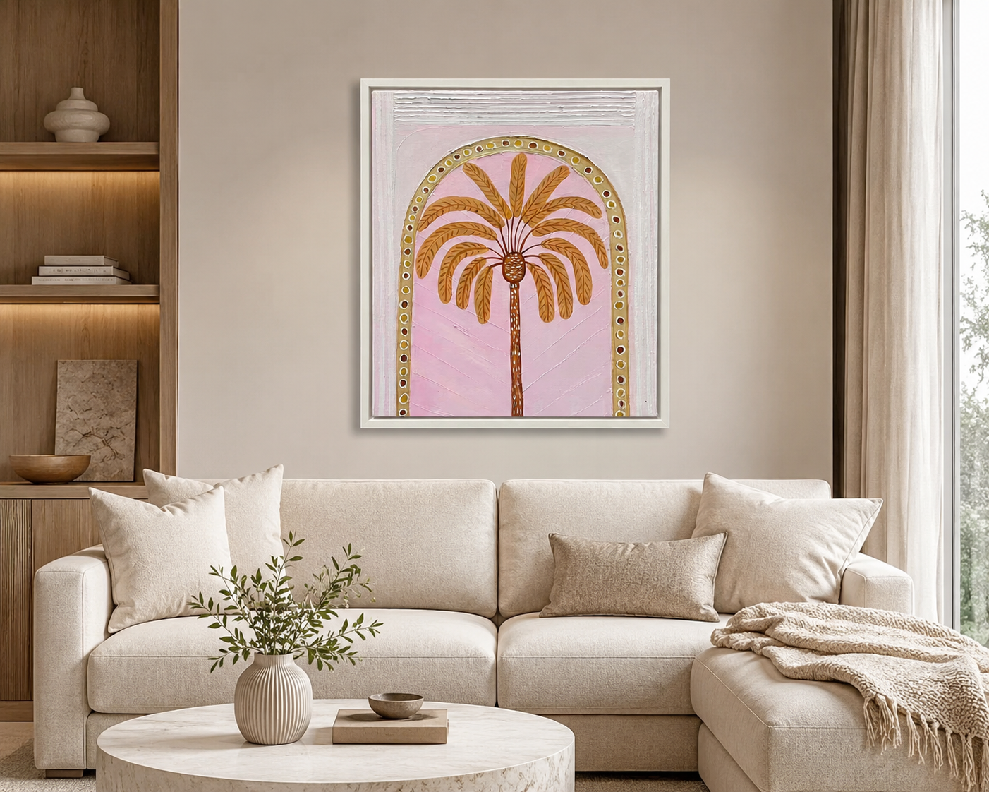 Palm in Pink - 50x60cm