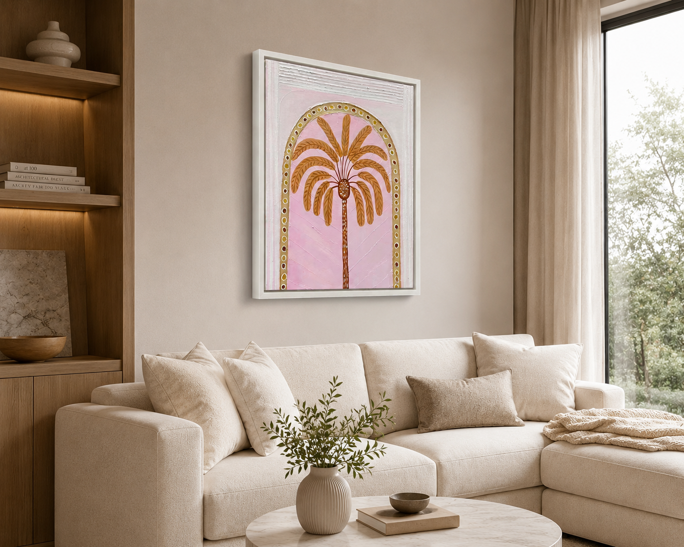 Palm in Pink - 50x60cm