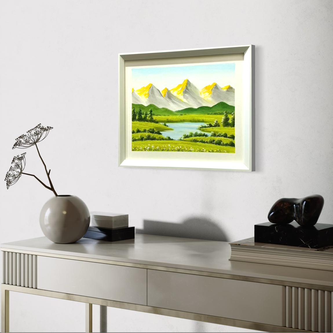 Panoramic Golden Ridge Meadow