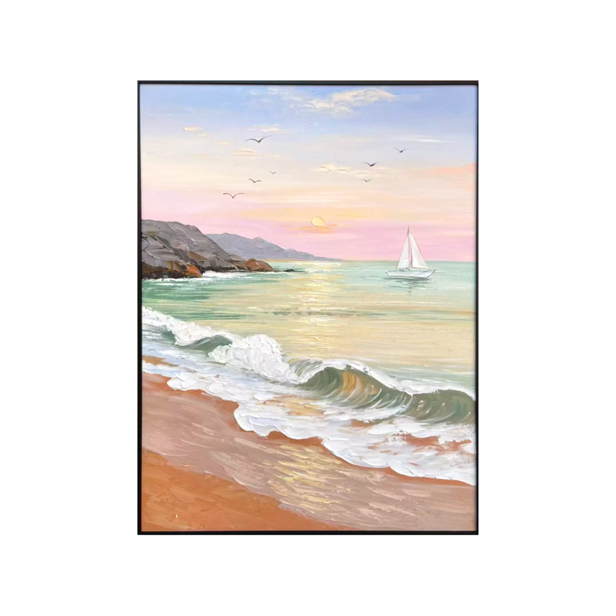 Painting Matters - Pastel Beach Pink Sunset