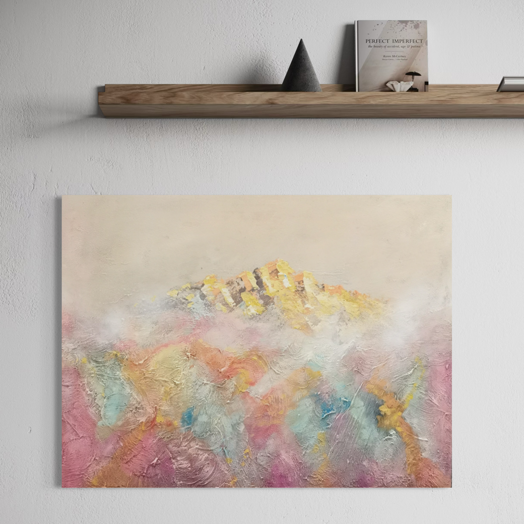 Pastel Cloud Golden Peak