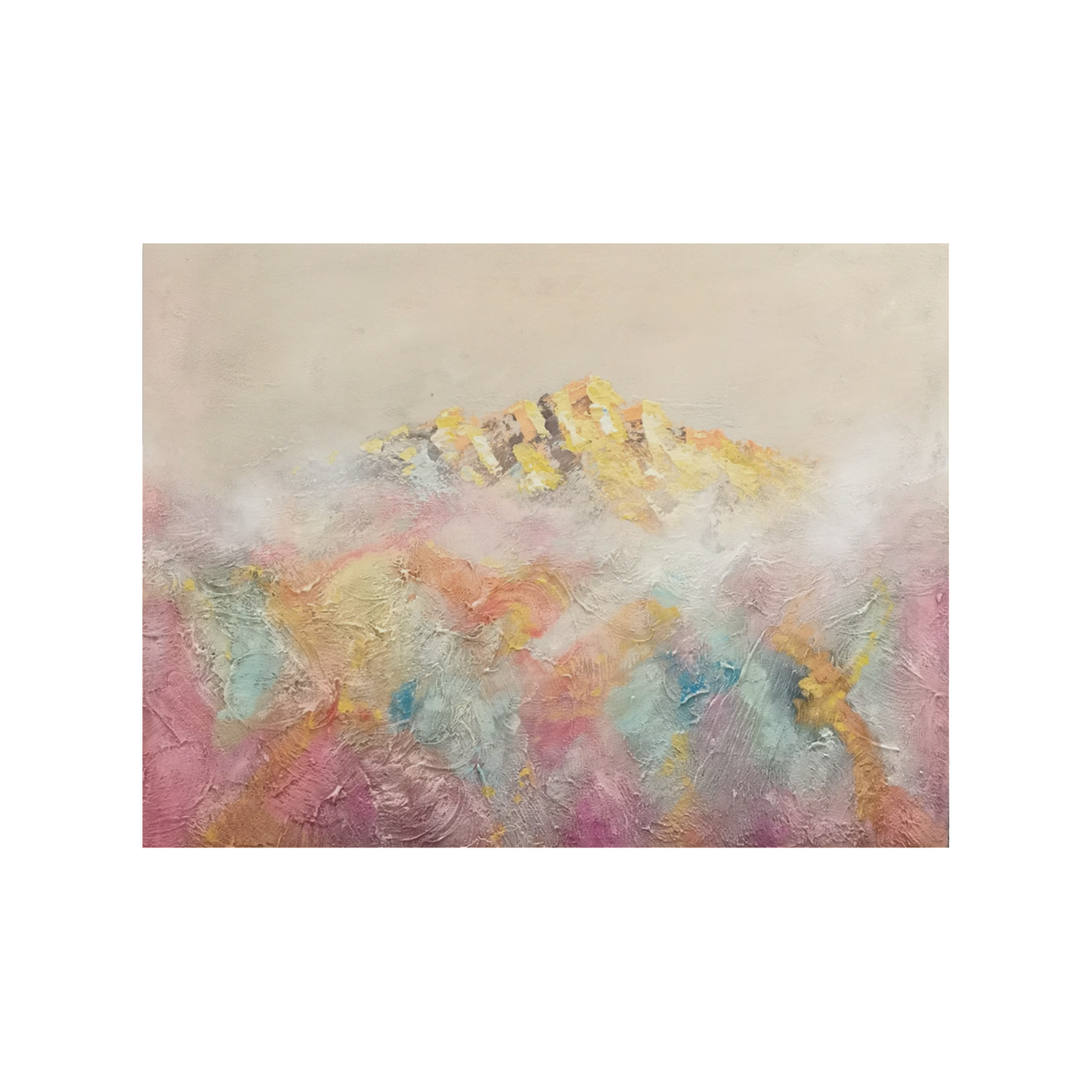 Pastel Cloud Golden Peak