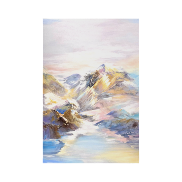 Pastels Snowy Peak