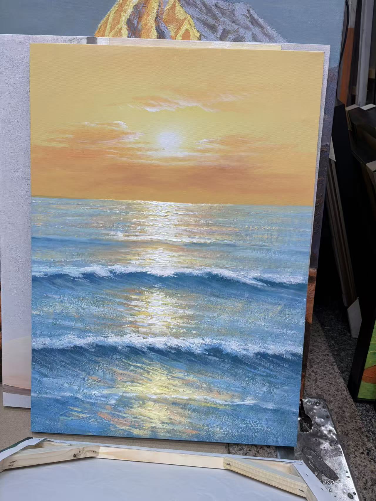 Golden Horizon Seascape